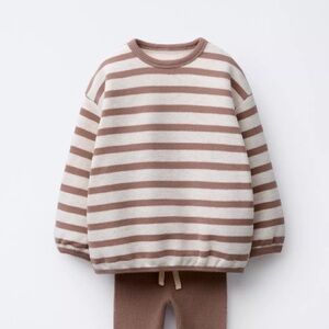 Zara Baby Brown Striped Sweatshirt